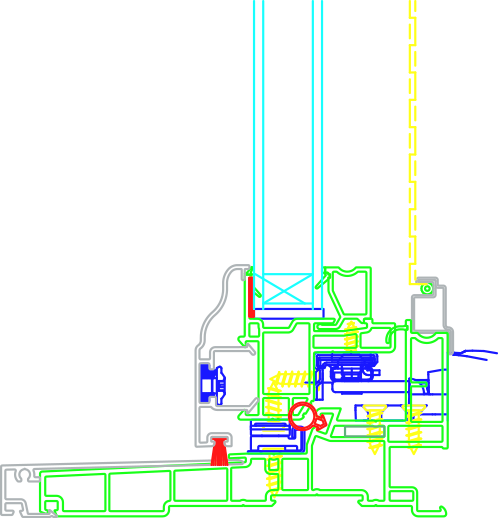 Dessin autocad extrusion PVC